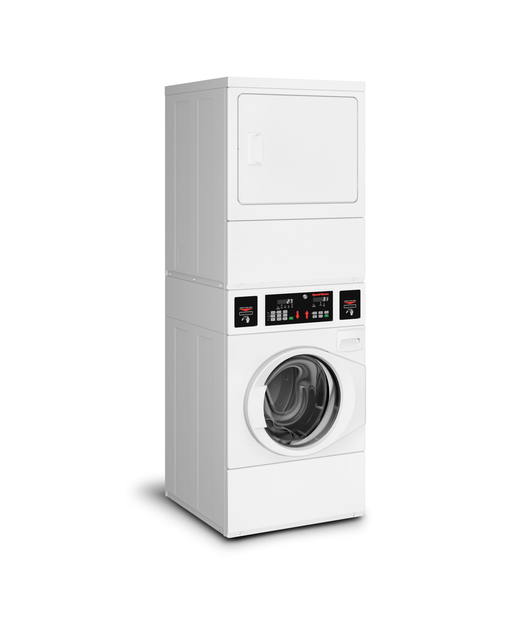 Speed Queen Commercial Stack Washer Dryer - Image 2