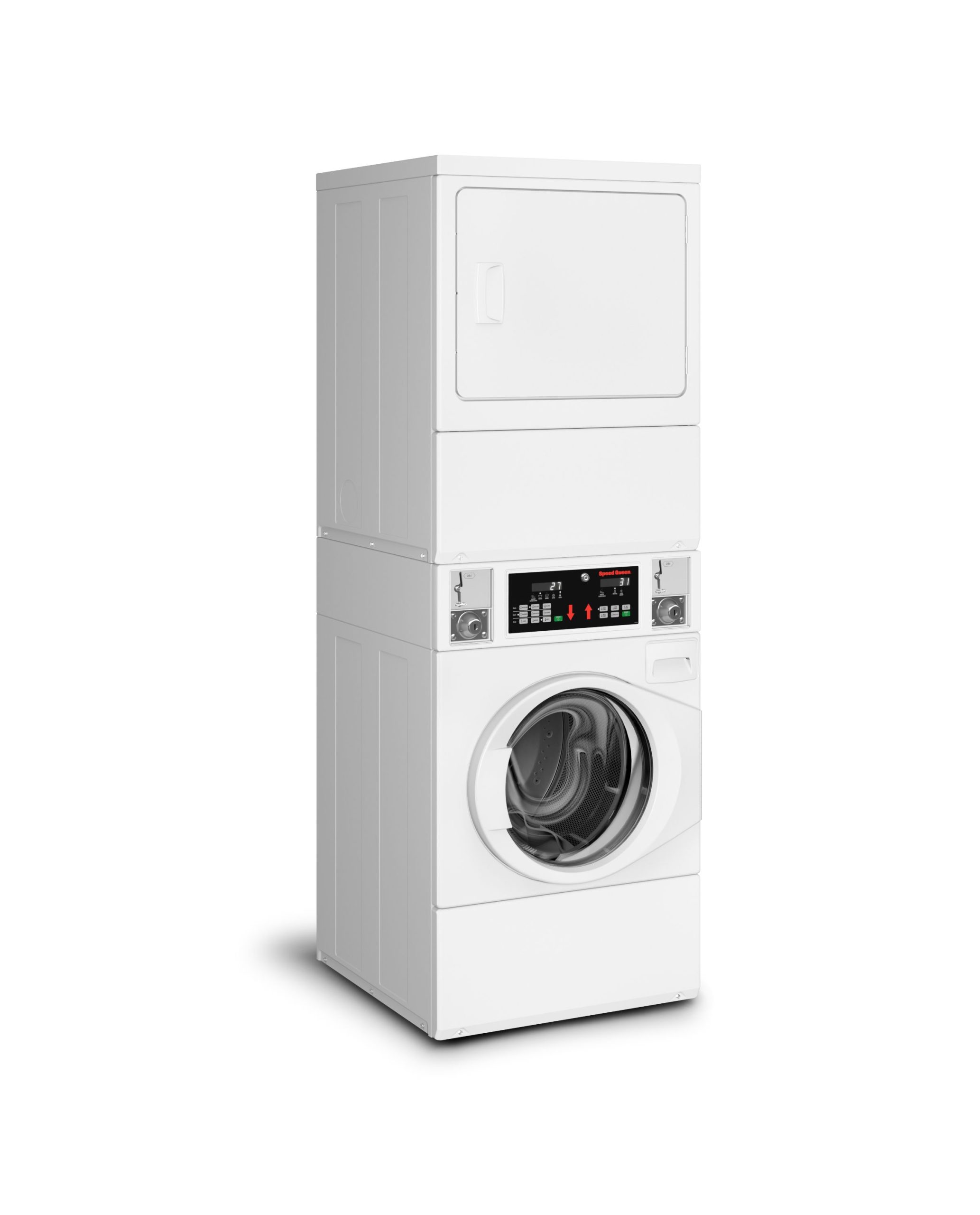 Speed Queen Commercial Stack Washer Dryer - Image 3